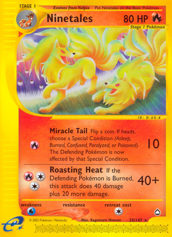 E-Series Aquapolis Ninetales #25/147